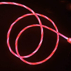 Lenyűgözően villogó mágneses USB töltőkábel cserélhető fejekkel – piros (THM) (BBL) - Image 3