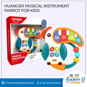 Aranyos, tukán alakú zenélő oktatójáték színes zongora billentyűkkel babáknak (BBJ) - Image 9