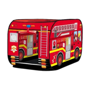 Tűzoltóautó alakú játszósátor gyerekeknek - könnyen felállítható - 112 x 70 x 70 cm  (BBJ)(BBLPJ) - Image 4