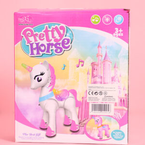 Pretty horse elemes pegazus mesebeli szárnykkal és hangeffektekkel - magától sétáló játék unikornis(BBJ) - Image 7