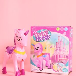 Pretty horse elemes pegazus mesebeli szárnykkal és hangeffektekkel - magától sétáló játék unikornis(BBJ) - Image 3