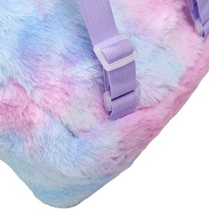 Csillogó és világító unikornis hátizsák kislányoknak beépített LED-ekkel, puha plüss anyagból - 23 x 7 x 28 cm (BBLPJ) - Image 14