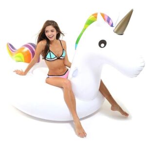 Óriás méretű, unikornis formájú, felfújható strand matrac - 0,9 x 1 x 2 m (BBV) - Image 5