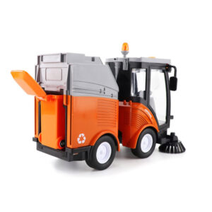 Elemes játék utcaseprő és szemétszállító autó kukával, hang- és fényhatásokkal - 1:16 méretarányú (BBJ) - Image 6