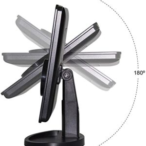 180°-ban forgatható, érintésvezérelt asztali sminktükör 16 LED-del - fekete (BBV) - Image 7