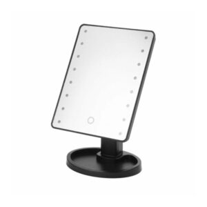 180°-ban forgatható, érintésvezérelt asztali sminktükör 16 LED-del - fekete (BBV) - Image 8