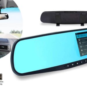 Visszapillantó tükörbe épített eseményrögzítő kamera és tolatókamera, magyar menüs (BBV) - Image 5