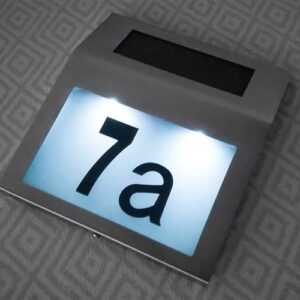 Napelemes LED házszámtábla -  automatikus világítás és könnyű felszerelés a tökéletes láthatóságért (BBL) - Image 3