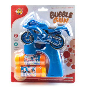 Motoros automata buborékfújó játék pisztoly - LED party kellék, világít (BBJ) - Image 9
