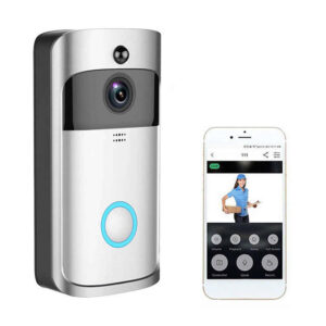 Vezeték nélküli WiFi okos kapucsengő beépített HD kamerával - mozgásérzékelővel, beépített hangszóróval, esőálló (BBV) - Image 4