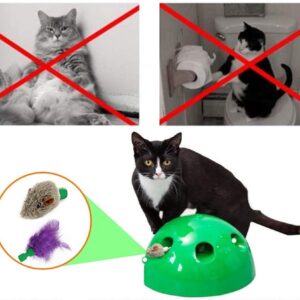 Interaktív, készségfejlesztő egérfogó játék macskáknak - mozgó egérrel-, és hangeffektekkel (BBM) - Image 9