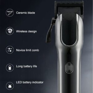 BOXILI BXL-815 elektromos hajvágó kerámia penge rozsdamentes acél, 3-15 mm-es (BBM) - Image 6