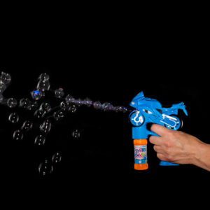 Motoros automata buborékfújó játék pisztoly - LED party kellék, világít (BBJ) - Image 7