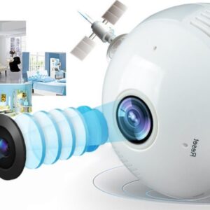 360°-os villanykörtébe rejtett, éjjellátó, mozgásérzékelő, Wifi-s panoráma kamera (BBV) - Image 14