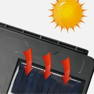 Worthair WA22-02 napelemes kültéri lámpa 72 LED-del, távirányítóval és mozgásérzékelővel – 180W (BBV) - Image 3