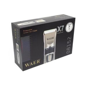 Waer x7 professzionális akkumulátoros hajvágó gép fésűvel és 4 cserélhető fejjel - extra könnyű, vezeték nélküli - 240V (BBV) - Image 4