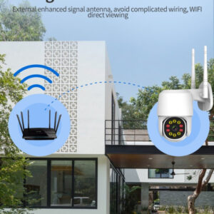 Vízálló smart wifi IP kamera kül-, és beltérre - 320 fokban elforgatható (BBV) - Image 7