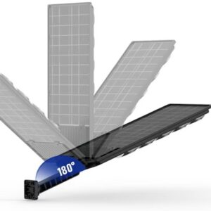 Worthair falra szerelhető, IP65 időjárásálló, napelemes kültéri lámpa - 0 energiafogyasztású, környezettudatos kültéri világítás 180 COB LED-del (BBV) - Image 5