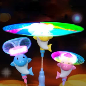 Mágikus forgó és világító állatfigura rugós pálcán - koncentráció fejlesztő játék gyerekeknek (BBJ) - Image 7