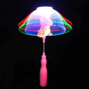 Mágikus forgó és világító állatfigura rugós pálcán - koncentráció fejlesztő játék gyerekeknek (BBJ) - Image 3