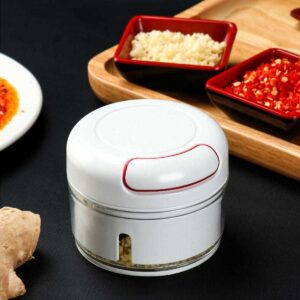 Hordozható kézi aprítógép - mechanikus mini fokhagyma daráló húzózsinórral (BBM) - Image 3