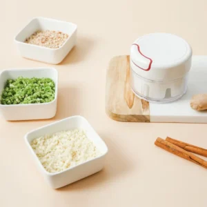 Hordozható kézi aprítógép - mechanikus mini fokhagyma daráló húzózsinórral (BBM) - Image 4