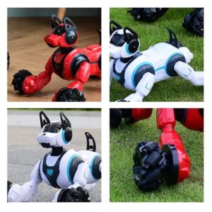 Driftelő távirányítós robot kutya - kerekeken guruló robot házikedvenc 360°-os forgással (BBJ) - Image 3