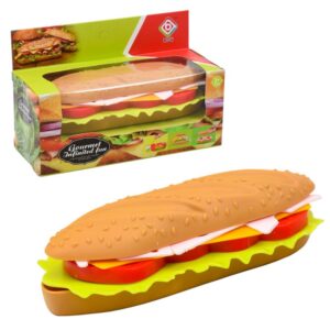 Összerakható műanyag játék szendvics - kreatívan variálható, fejleszti a kézügyességet (BBLPJ) - Image 3