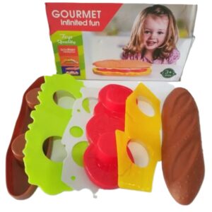 Összerakható műanyag játék szendvics - kreatívan variálható, fejleszti a kézügyességet (BBLPJ) - Image 4