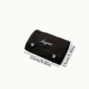 Összehajtható utazó kozmetikai táska 4 rekesszel – 3 kivehető résszel, feltekerhető, fekete (BBI-4107-1 ) - Image 5