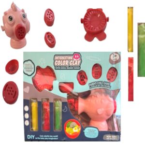 Halacskás gyurma tésztakészítő - színes gyurmákkal - kreatív kézügyesség fejlesztő játék (BBLPJ) - Image 3