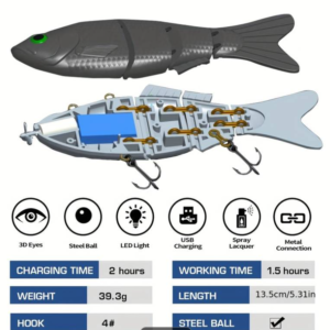 Elektromos csalihal 13,5 cm-es élethűen utánozza az élő csalihal mozgását (BBJH) - Image 7