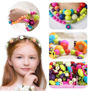 Gyöngyvarázs nyaklánc és karkötő gyöngyfűző készlet 12 különböző gyönggyel (BBLJP) (SB) - Image 7