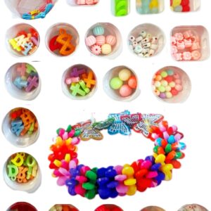 Gyöngyvarázs nyaklánc és karkötő gyöngyfűző készlet 12 különböző gyönggyel (BBLJP) (SB) - Image 3