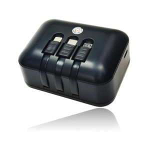 M88 vezeték nélküli Bluetooth fülhallgató LCD kijelzővel és beépített powerbank 3 féle kábellel 2000mAh  (BBV) - Image 4