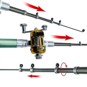 Toll alakúra összecsukható mini horgászbot – zsebpeca orsóval, damillal (BBHR) - Image 6