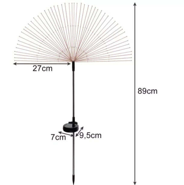 Pitypang alakú napelemes kerti lámpa – 2db (BB-23561)9