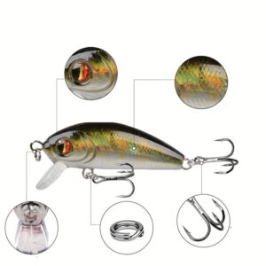 Golyókkal ellátott 3 különböző méretű wobbler csalihal szett (BBJH) - Image 5