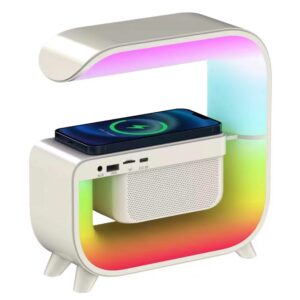 XM-G3 3 az 1 ben bluetooth hangszóró- RGB hangulatvilágítás és Qi - telefontöltő állomás egyben (BBV) - Image 4