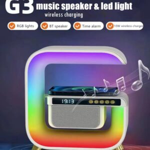 XM-G3 3 az 1 ben bluetooth hangszóró- RGB hangulatvilágítás és Qi - telefontöltő állomás egyben (BBV) - Image 6