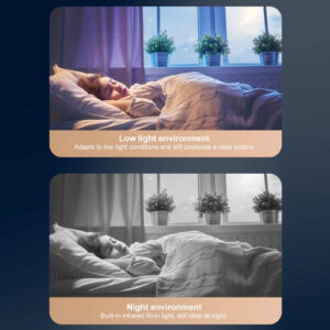 Intelligens vezeték nélküli Wifi HD kamera beépített kijelzővel (BBV) - Image 9