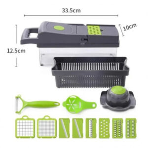 14 funkciós multifunkciós aprító, szeletelő- minden vágási, szeletelési és aprítási igényt kielégít 8 cserélhető pengével (BBV) - Image 6