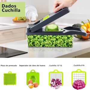 14 funkciós multifunkciós aprító, szeletelő- minden vágási, szeletelési és aprítási igényt kielégít 8 cserélhető pengével (BBV) - Image 9