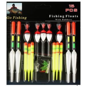 15 darabos professzionális függőleges bója horgászúszó szett (BBHR) - Image 6