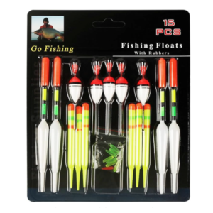 15 darabos professzionális függőleges bója horgászúszó szett (BBHR) - Image 8