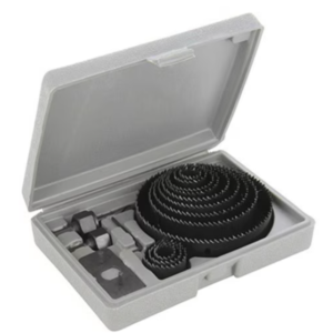 16 részes lyukfűrész készlet műanyag bőröndben – fához, fémhez, műanyaghoz – 19-127mm (BBL) - Image 3