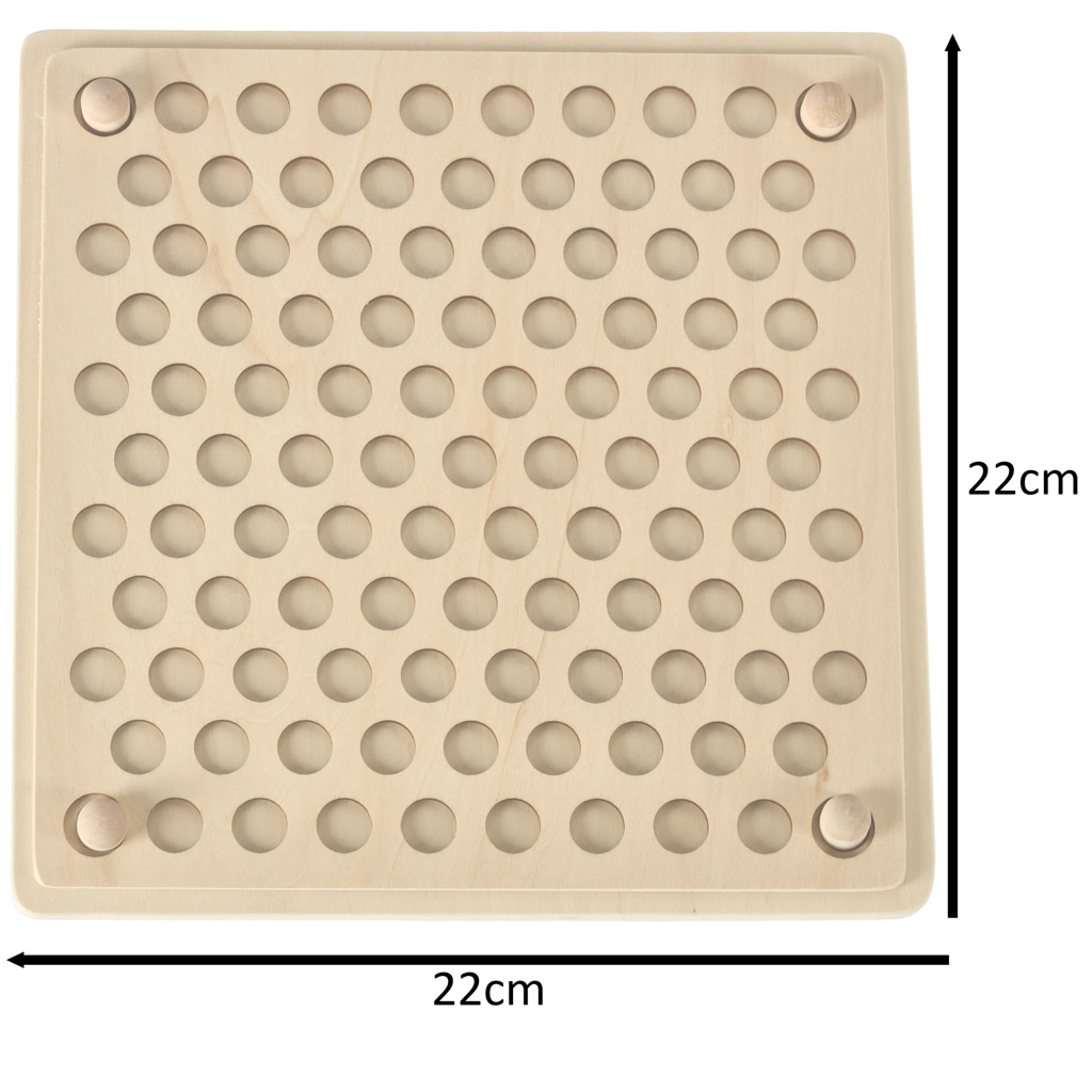 77 darabos gyöngygolyó fából készült oktatási mozaik puzzle (BBI-5675) 2