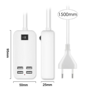 Asztali USB 4 portos iPhone telefontöltő HUB - 15W 2A - Image 4