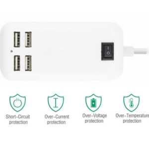 Asztali USB 4 portos iPhone telefontöltő HUB - 15W 2A - Image 6