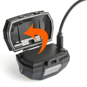 COB LED 2×40 lumenes mozgásérzékelővel és vörös fényjelzéssel ellátott fejlámpa (BBV) - Image 7